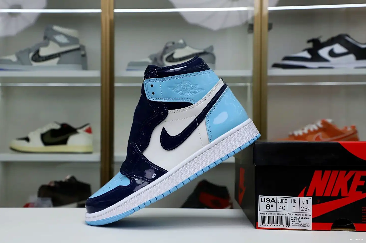 1 JORDAN WMNS 'BLUE AIR CHILL' RETRO Kimikick OG HIGH 0812